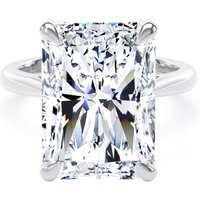 Platinum 7.00cttw Radiant Cut Lab Grown Diamond Solitaire Engagement Ring - Ring Size F