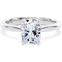 Platinum 1.50cttw Elongated Cushion Cut Lab Grown Diamond Solitaire Engagement Ring - Ring Size H.5