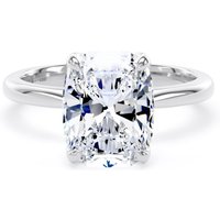 Platinum 4.00cttw Elongated Cushion Cut Lab Grown Diamond Solitaire Engagement Ring - Ring Size Z