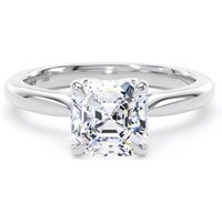 Platinum 2.00cttw Asscher Cut Lab Grown Diamond Solitaire Engagement Ring - Ring Size V