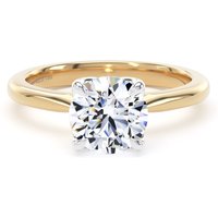 18ct Yellow Gold and Platinum 1.50cttw Brilliant Cut Lab Grown Diamond Solitaire Engagement Ring - Ring Size X.5