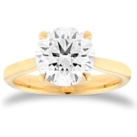 18ct Yellow Gold 3.00cttw Round Brilliant Cut Lab Grown Diamond Solitaire Engagement Ring - Ring Size N
