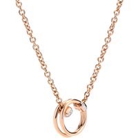Together 18ct Rose Gold 0.10ct Diamond Pendant Together 18ct Rose Gold 0.10ct Diamond Pendant