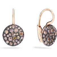 Sabbia 18ct Rose Gold 0.80ct Brushed Brown Diamond Drop Earrings Sabbia 18ct Rose Gold 0.80ct Brushed Brown Diamond Drop Earrings