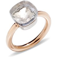 Nudo 18ct Rose & White Gold White Topaz Ring - Ring Size O
