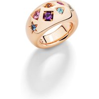 18ct Rose Gold Iconica Sapphire & Amethyst Ring - Ring Size M