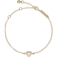Yellow Gold Coloured Crystal Heart Bracelet at Goldsmiths Jewellery Yellow Gold Coloured Crystal Heart Bracelet.