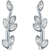 Ladies Silver Coloured Crystal Stud Earrings at Goldsmiths Jewellery Ladies Silver Coloured Crystal Stud Earrings.