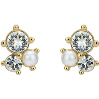 JOYAA Jewel Cluster Yellow Coloured Crystal Stud Earrings JOYAA Jewel Cluster Yellow Coloured Crystal Stud Earrings