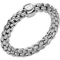 Essentials 18ct White Gold Flex'it 3.4mm Medium Ring