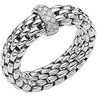 18ct White Gold Vendome Flex'it 0.10ct Diamond Ring - Small