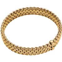 18ct Yellow Gold Panorama Flex'it 0.01ct Black Diamond Bracelet - Size Extra Large