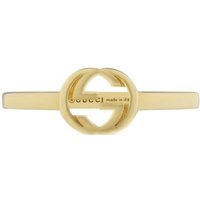 18ct Yellow Gold Interlocking G Pinkie Ring - Ring Size K