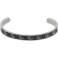 Mappin and Webb Sterling Silver GG Marmont Cuff Bracelet 20cm