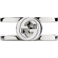 Interlocking G Sterling Silver 9mm Ring - Ring Size N
