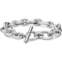 DY Mercer™ Chain Bracelet In Sterling Silver With Diamonds, 8mm - Size Medium