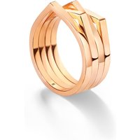 Antifer 18ct Rose Gold Four Row Ring - Ring Size R
