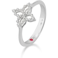Diamond Princess 18ct White Gold 0.16ct Diamond Ring - Ring Size O