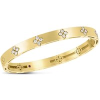 Love In Verona 18ct Yellow Gold 0.48ct Diamond Bangle - Size Medium