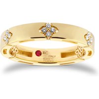 Love In Verona 18ct Yellow Gold 0.11ct Diamond Ring - Ring Size M