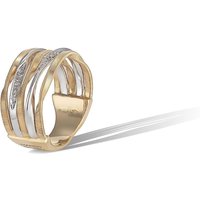 18ct Yellow Gold Marrakech Onde Collection Diamond Multi Strand Ring - Ring Size M