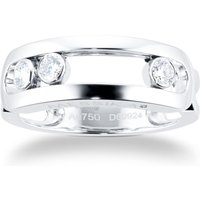 Move Uno 0.24cttw Diamond Set Ring In 18ct White Gold - Ring Size O