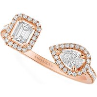 18ct Rose Gold My Twin 0.45cttw Diamond Ring - Ring Size J