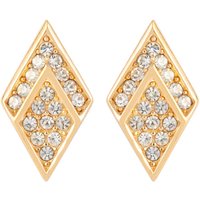 Exclusive Susan Caplan Vintage Dior Gold Plated Rhombus Crystal Earrings Exclusive Susan Caplan Vintage Dior Gold Plated Rhombus Crystal Earrings