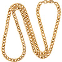 Exclusive Susan Caplan Vintage Gold Plated Givenchy Curb Chain Necklace Exclusive Susan Caplan Vintage Gold Plated Givenchy Curb Chain Necklace