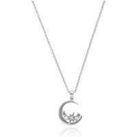 Sterling Silver Celestial Silver Moon Necklace Sterling Silver Celestial Silver Moon Necklace