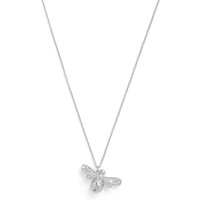 Silver Coloured Sparkle Bee Necklace Silver Coloured Sparkle Bee Necklace