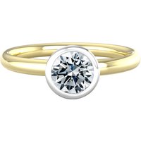 9ct White & Yellow Gold 0.75ct Diamond Ring - Ring Size W.5