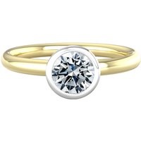 18ct White & Yellow Gold 0.80ct Diamond Ring - Ring Size U.5