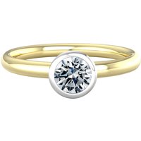 18ct White & Yellow Gold 0.50ct Diamond Ring - Ring Size I.5