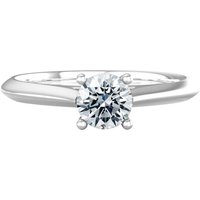 18ct White Gold 0.40ct Diamond Ring - Ring Size H.5