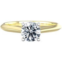 9ct White & Yellow Gold 0.80ct Diamond Ring - Ring Size V.5