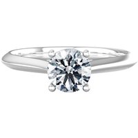 18ct White Gold 0.80ct Diamond Ring - Ring Size J