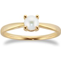9ct Yellow Gold 4 Claw Fresh Water Pearl Ring at Goldsmiths Jewellery 9ct Yellow Gold 4 Claw Fresh Water Pearl Ring.
