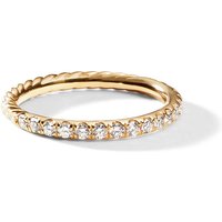 Cable Collectibles® Stack Ring in 18ct Yellow Gold with Diamonds - Ring Size N