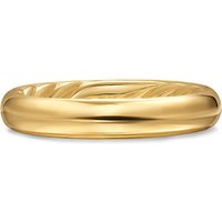 DY Mercer® Band Ring in 18ct Yellow Gold, 3.7mm - Ring Size O