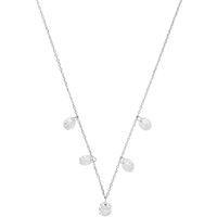 Silver Cubic Zirconia Stone Necklace