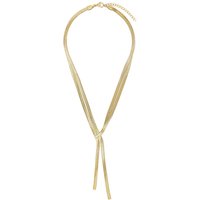 Yellow Gold Coloured Y Chain Necklace