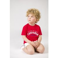 Camiseta vermelha para bebê