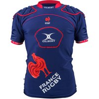 Protetor de ombros gilbert atomic v3 para adulto france rugby ffr edição