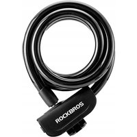 Cadeado de bicicleta rockbros rks515-bk com chave de 1,1 m - preto