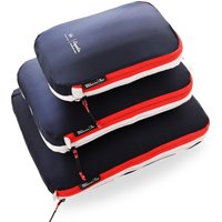NORDKAMM® Profi-Packtaschen mit Kompression, Ultraleichtes Koffer-Organizer Set, Packing Cubes aus wasserdichtem Stoff, Packwürfel, Packing Cubes Compression
