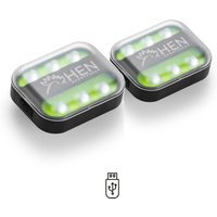 Iluminação multifuncional com clipe - 2 peças - iluminação para bicicleta
