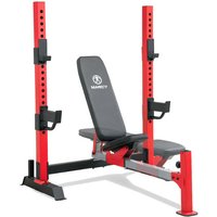 Banco de musculação olímpico mwb-7096 - postes 108 cm - peso 272 kg