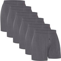 Boxers soltos de bambu para homem respiráveis com botão 6 unidades