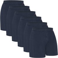 Boxers soltos de bambu para homem respiráveis com botão 6 unidades